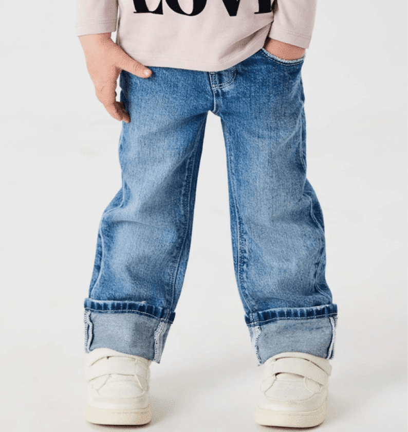 Name It Nmfrose Straight jeans til småbarn, Medium Blue D.