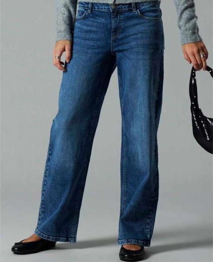 Nlfbli straight jeans til barn, Medium Blue Denim