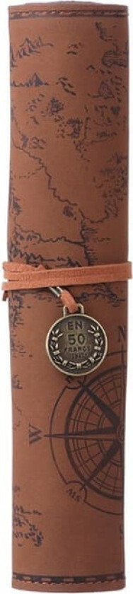 INF Pennal i vintage-lerret kaffe