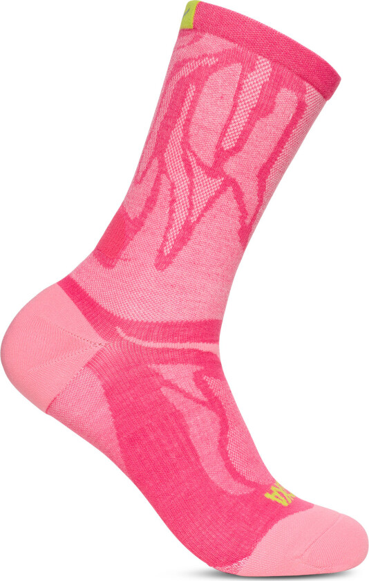 Hoka Unisex Clifton 10 Crew Run Sock Electric Rose