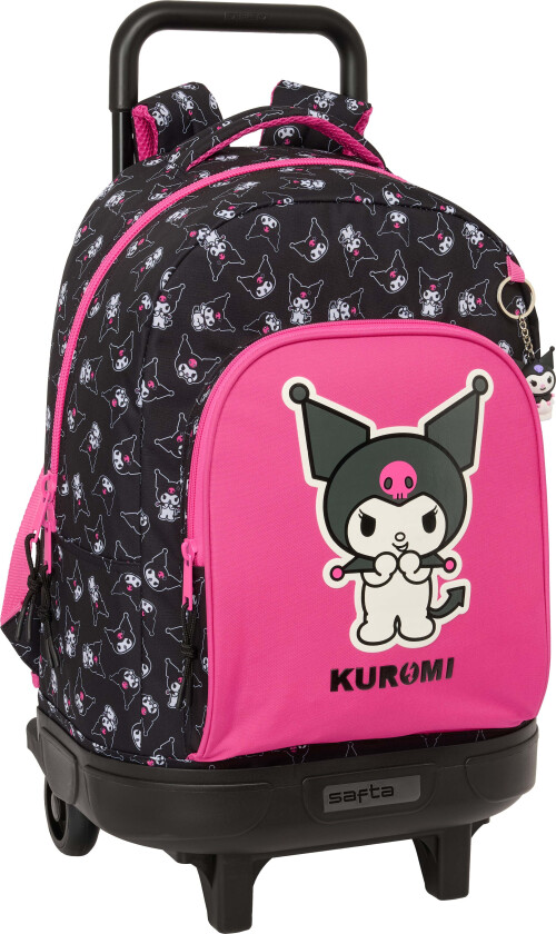 Kuromi Kompakt Koffert 33L, Rosa/svart - Kofferter