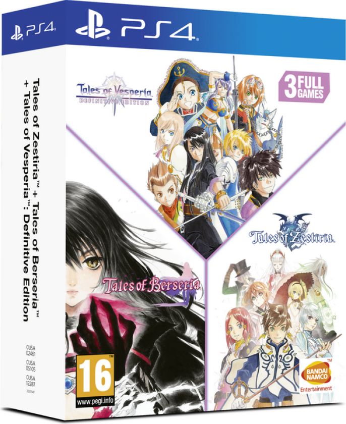 Tales of Vesperia + Tales of Berseria + Tales of Zestiria Compilation