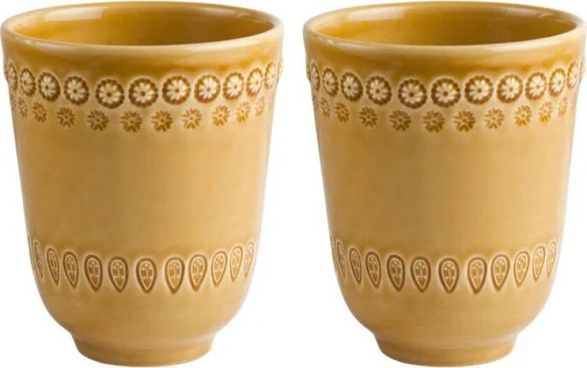 Daisy kopp 35 cl 2-stk. Sienna (gul)