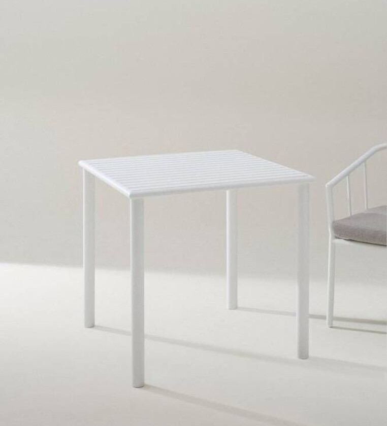 spisebord 75x75 cm Hvit