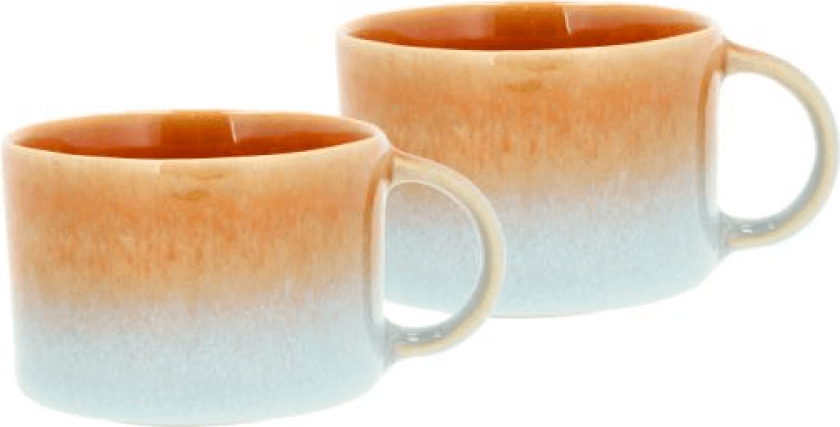 Styles krus med hank 16 cl 2-pakn. Blue-amber