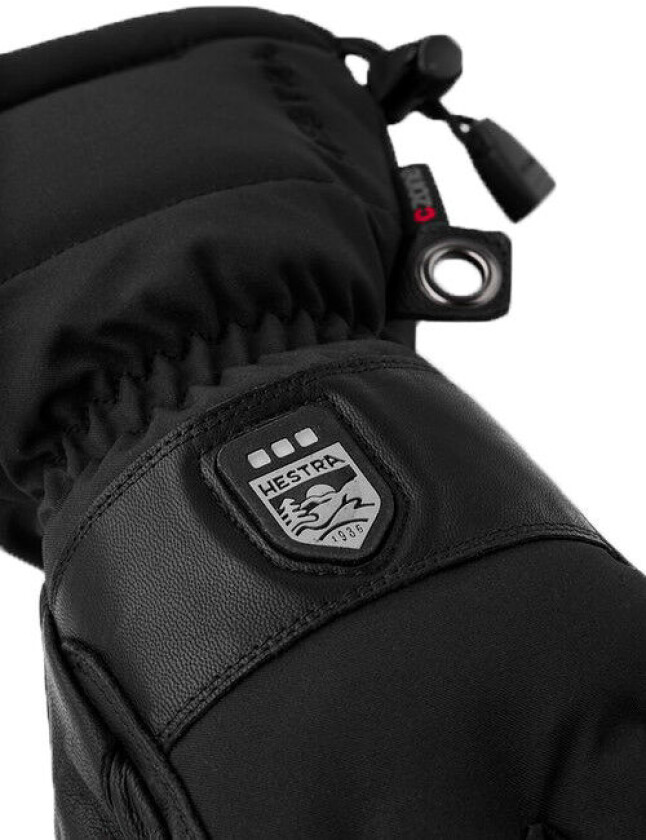 Power Heater Gauntlet - 5 Finger 10, Black/Black