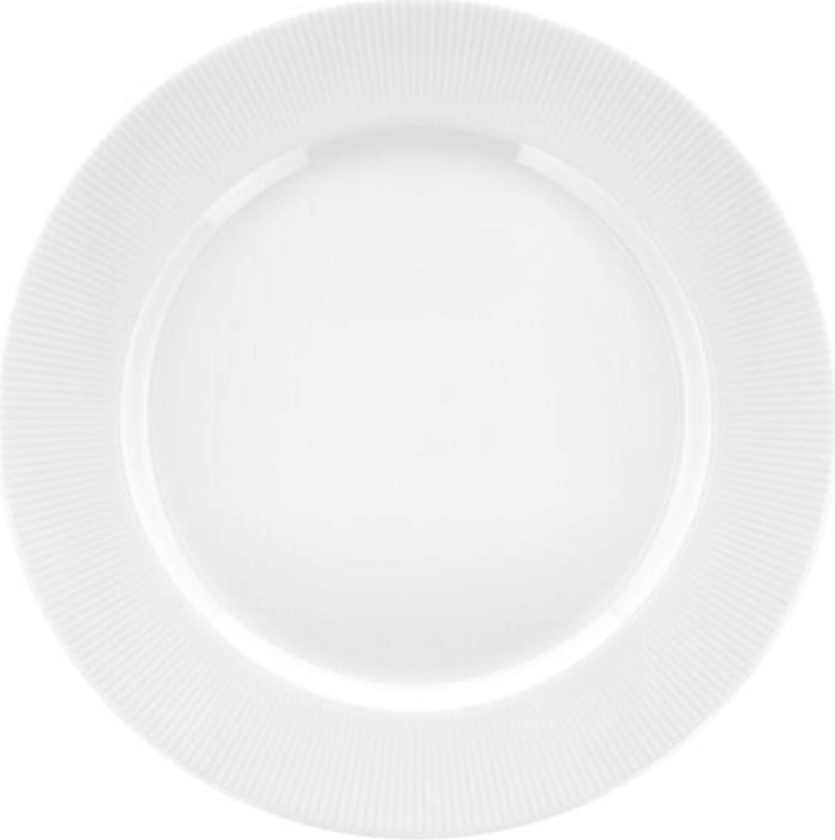 Eventail tallerken med kant Ø28 cm Hvit