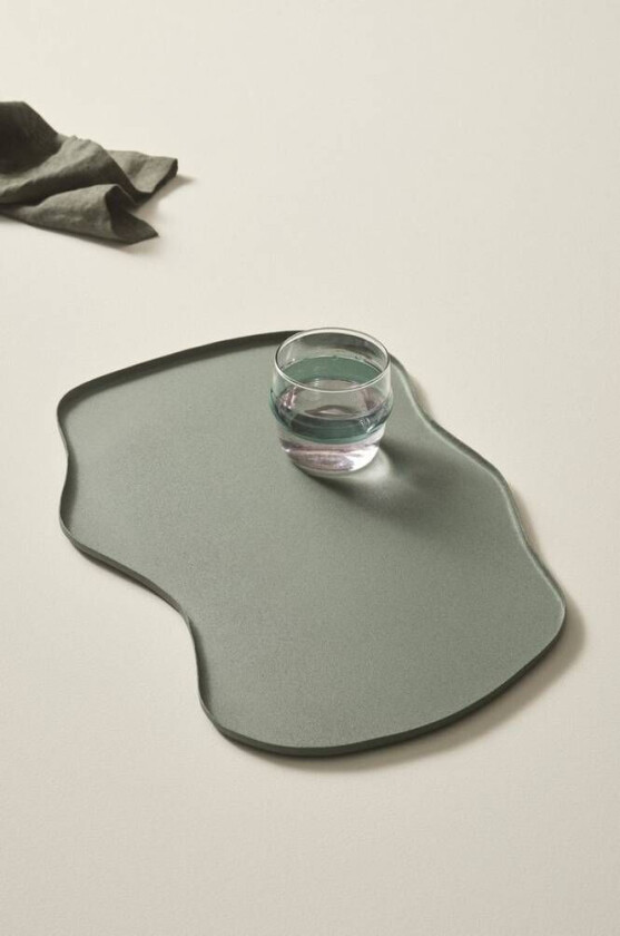 DREW brett/serveringsfat 47x30 cm Grønn