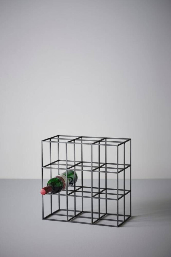 vinstativ - stor Black mdf / metall