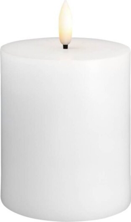 Kubbelys LED 7,4x10 cm silk hvit
