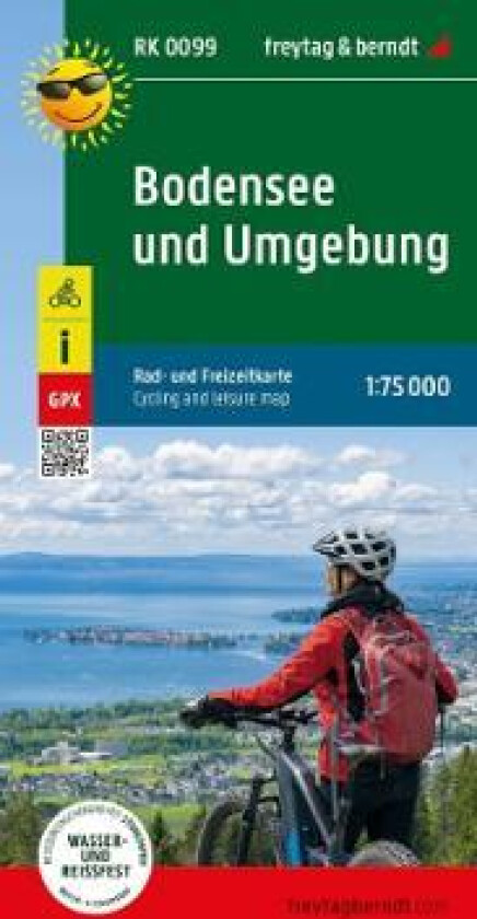 Lake Constance and surroundings, bike and leisure map 1:75,000, freytagberndt, RK 0099