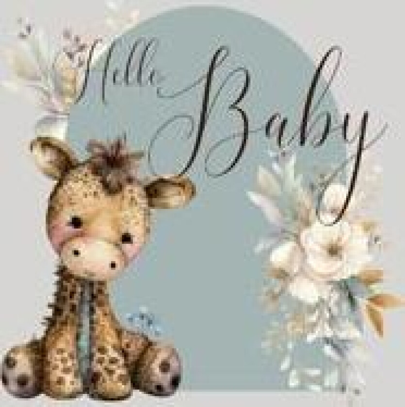 Hello Baby, Baby Shower Guest Book (hardback)