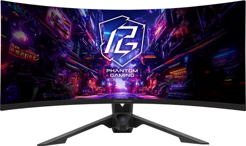 Phantom PG34QRT3A Buet GamingâSkjerm - 34â³, 180â¯Hz, 1â¯ms, MiniâOLED, RGB - Svart