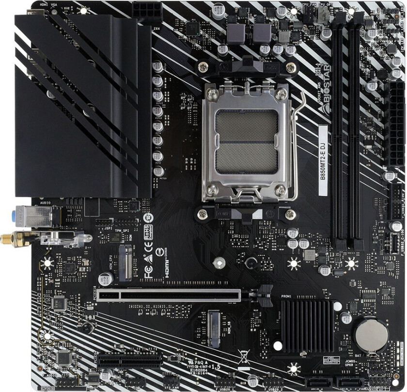 B850MT2-E Bundkort - AMD B850, Micro-ATX, PCI-Express 4.0