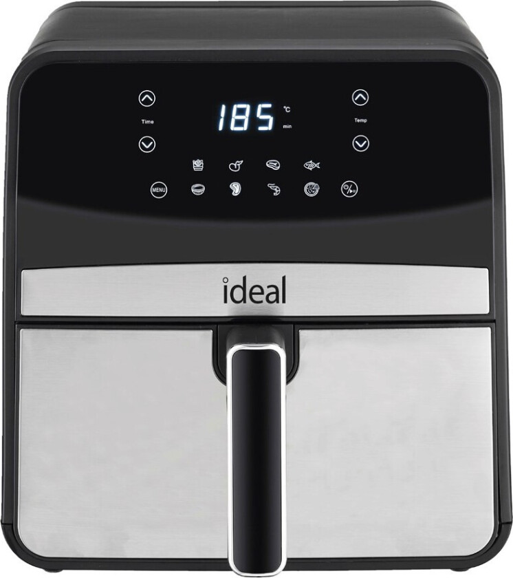ELDOM IDEAL Fedtfri Airfryer - 6,5â¯L, 1800â¯W - Sort