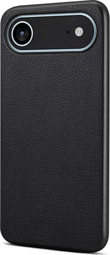 iPhone 17 Air Hybrid Plast Deksel med Skinntekstur – Svart