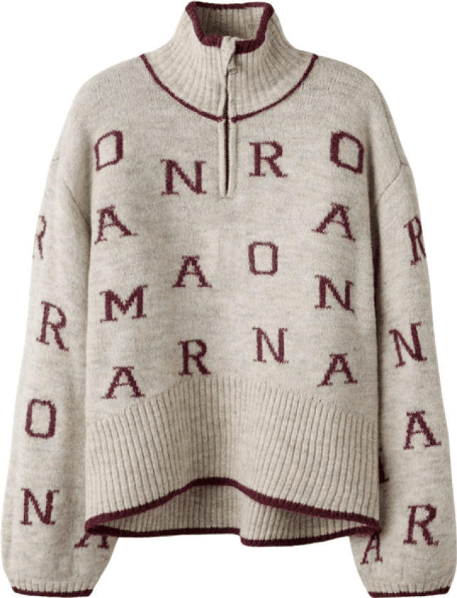 Name It Nkfneifya oversized genser m/zip, Peyote