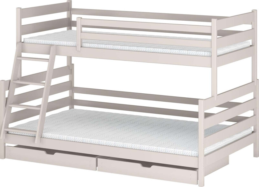 FAMI Køyeseng 90x200/120x200, Cashmere - Juniorsenger - Furu