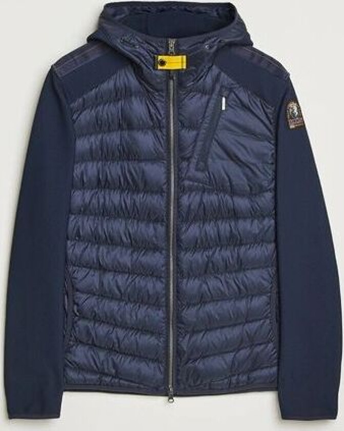 Nolan Warm Up Hybrid Hooded Jacket Blue Navy