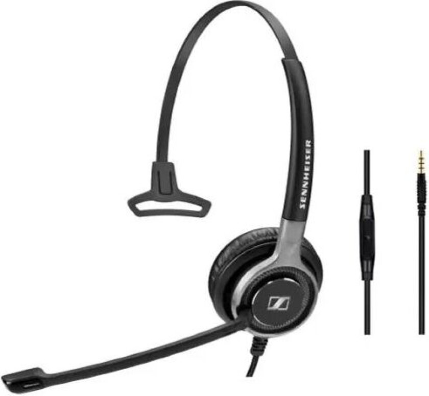 Epos Impact Sc635 Hodesett 3,5 Mm Jakk Mono Svart, Sølv