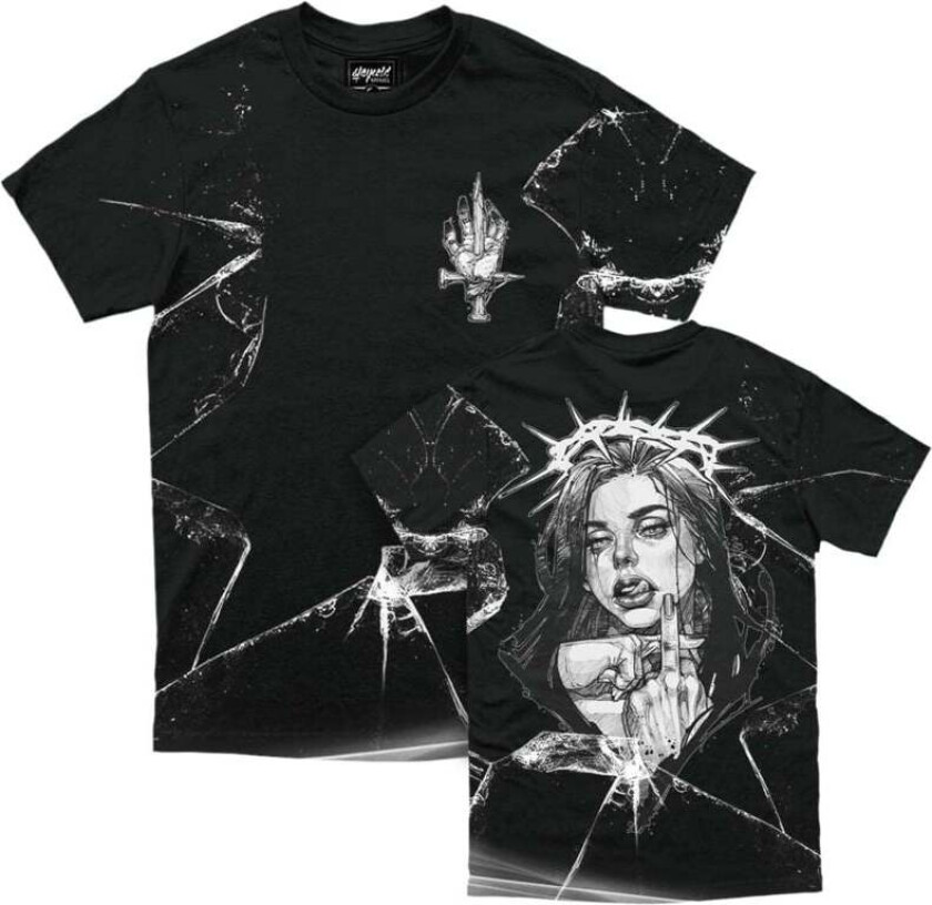 T-skjorte - Middle Finger Up - Customized Regular T-Shirt 200GSM - S til XXL - Herrer - flerfarget