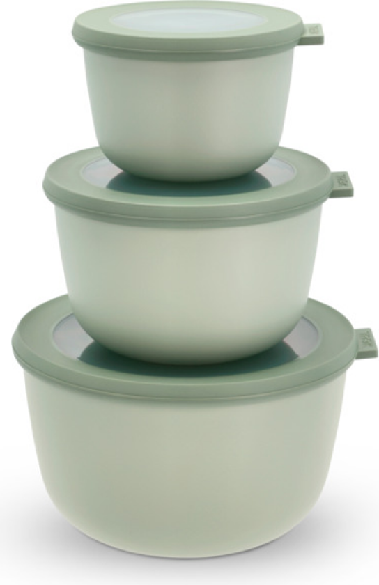- Cirqula High Bowl Set of 3 - Nordic Sage