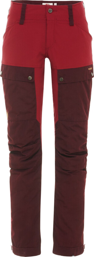 KEB TROUSERS W REG DARK GARNET-PLUM