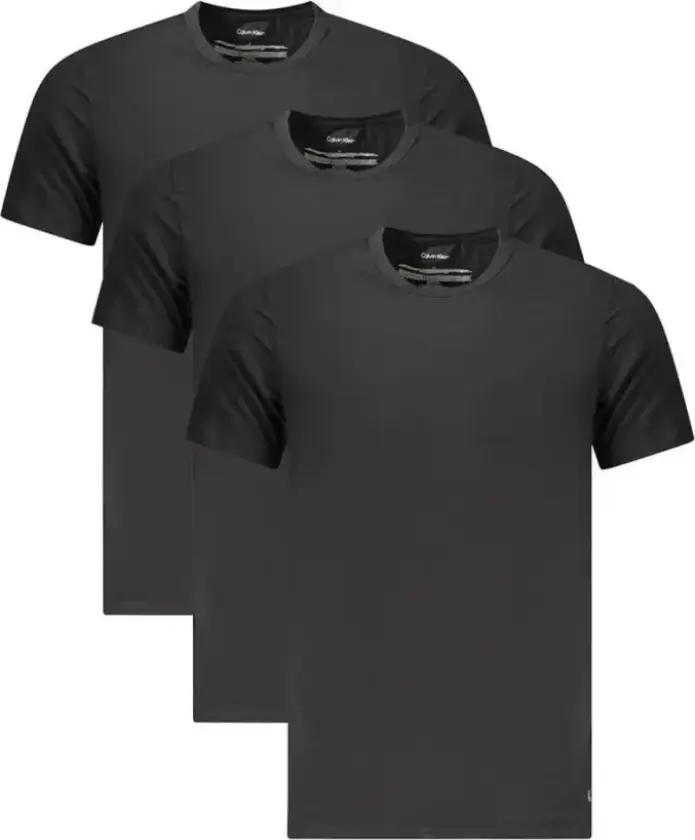 S/S Crew Neck 3Pk - Black - L