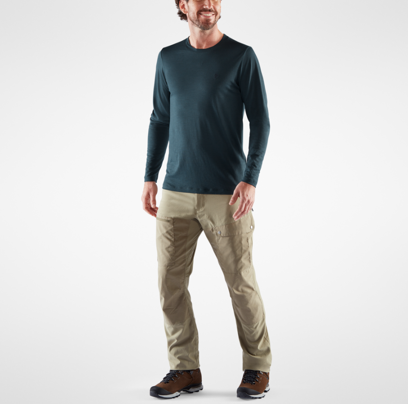 ABISKO WOOL LS M LAUREL GREEN