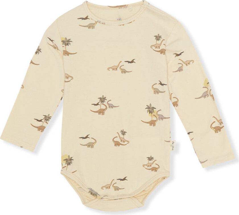 Basic Lang Erme-kropp Kubi Basic Ls Body Gots Kubi 12 months Kremfarget 12 måneder mann