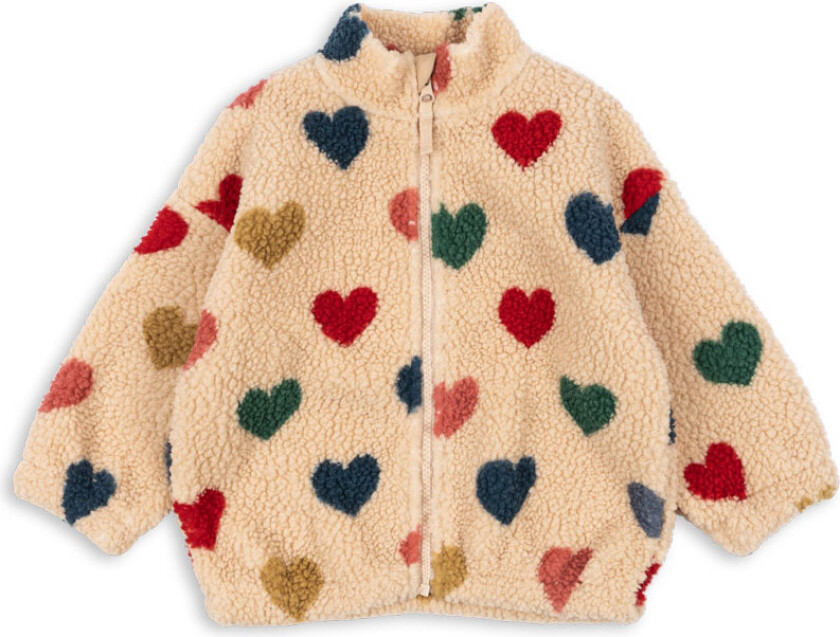 Jody Teddy Jacket Grs Bon Coeur Coloré Jody Teddy Jacket Grs Bon Coeur Coloré 3 Y Fleece Kremfarget 3 år kvinne