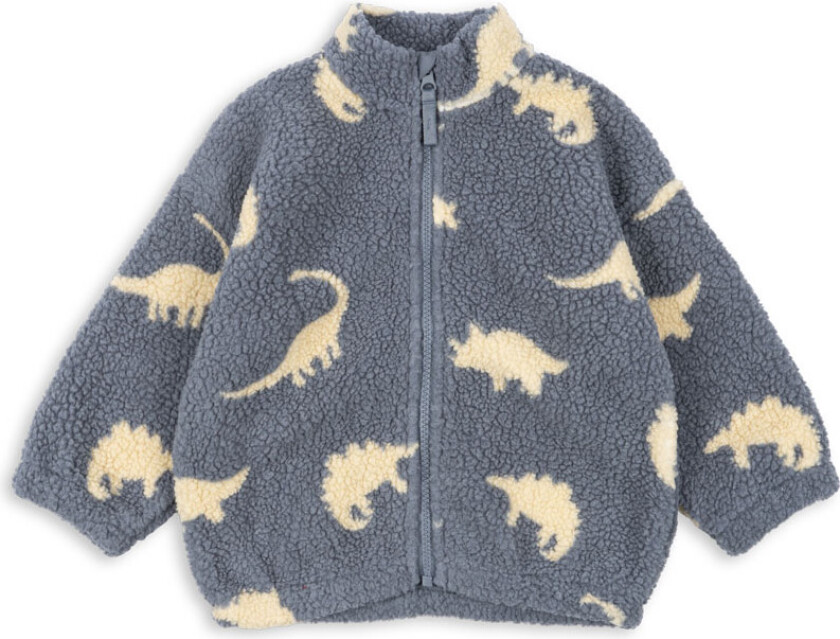 Jody Pilejakke Dino Mist Jody Teddy Jacket Grs Dino Mist 7-8 Y Fleece Grå 7-8 år mann