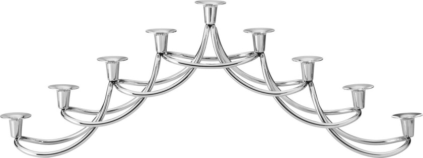 Bilde av Georg Jensen Harmony Menorah lysestake, rustfritt stål