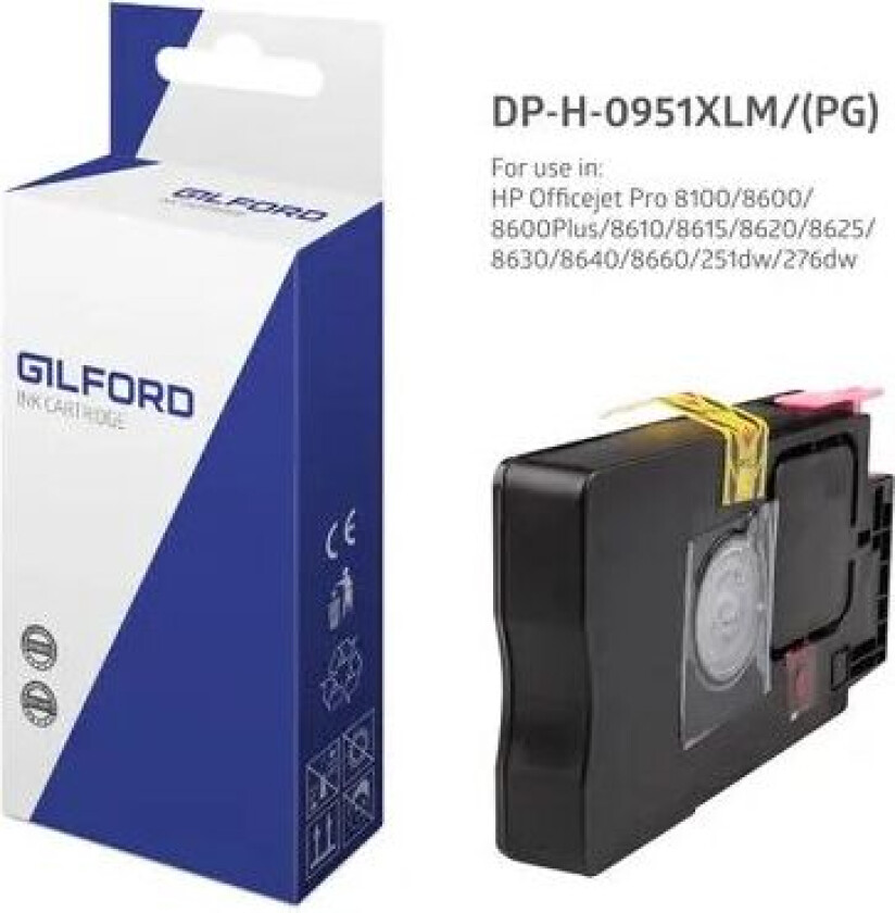 Blekk Magenta Dh-951xlm - Pro 8100
