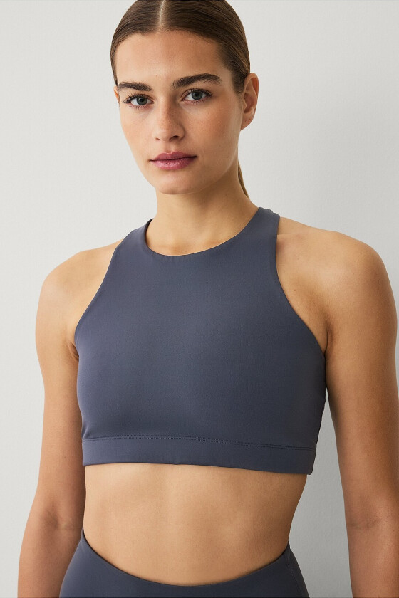 Sports-BH Studio Bra High Neck Core - Grå