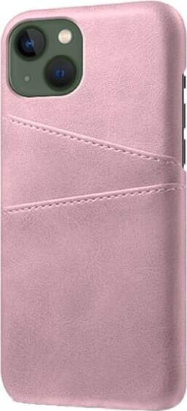 Dual Card iPhone 14 deksel - Rose Gull
