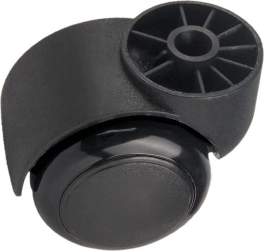 2 tommer Svart Stille Stammløs Hjul - Erstatningshjul for Kontorstoler - Møbelhjul - 5 stk