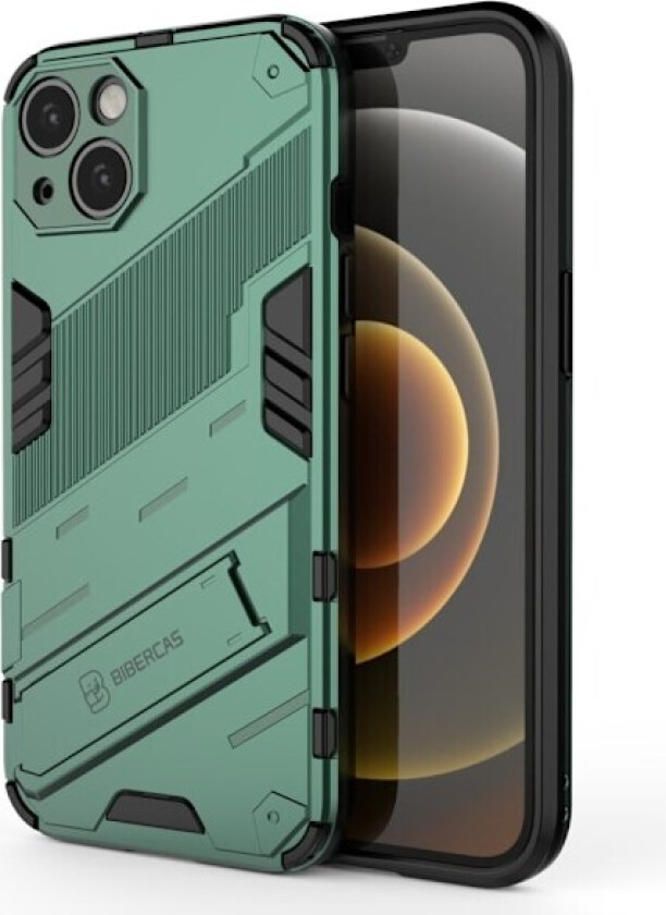 Støtsikkert hybriddeksel for iPhone 13 - Grønn