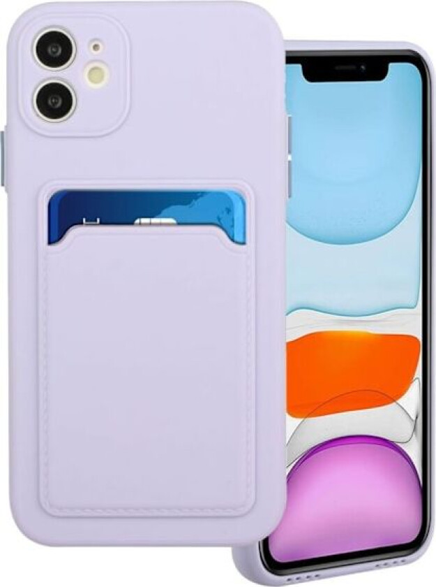 Card Holder Deksel til iPhone 12 - Lyselilla