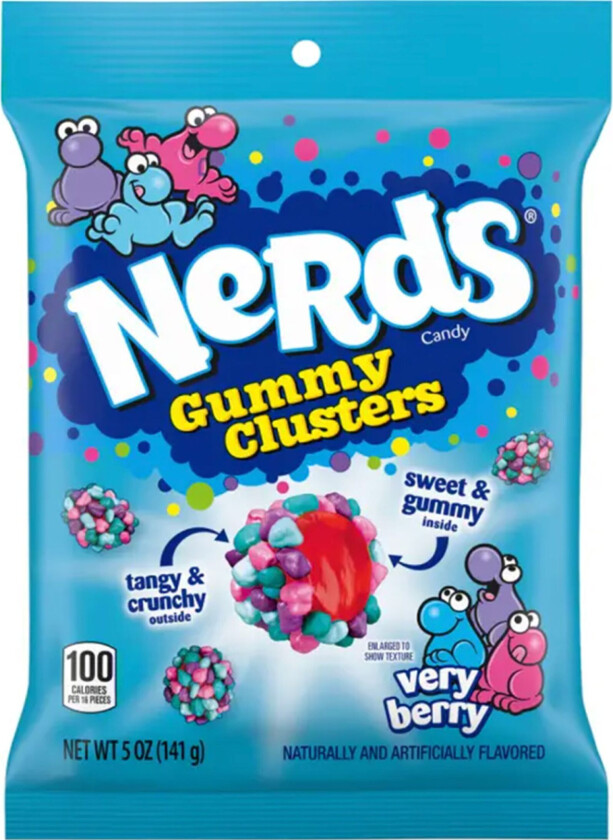 Nerds Gummy Clusters Very Berry - 113 gram
