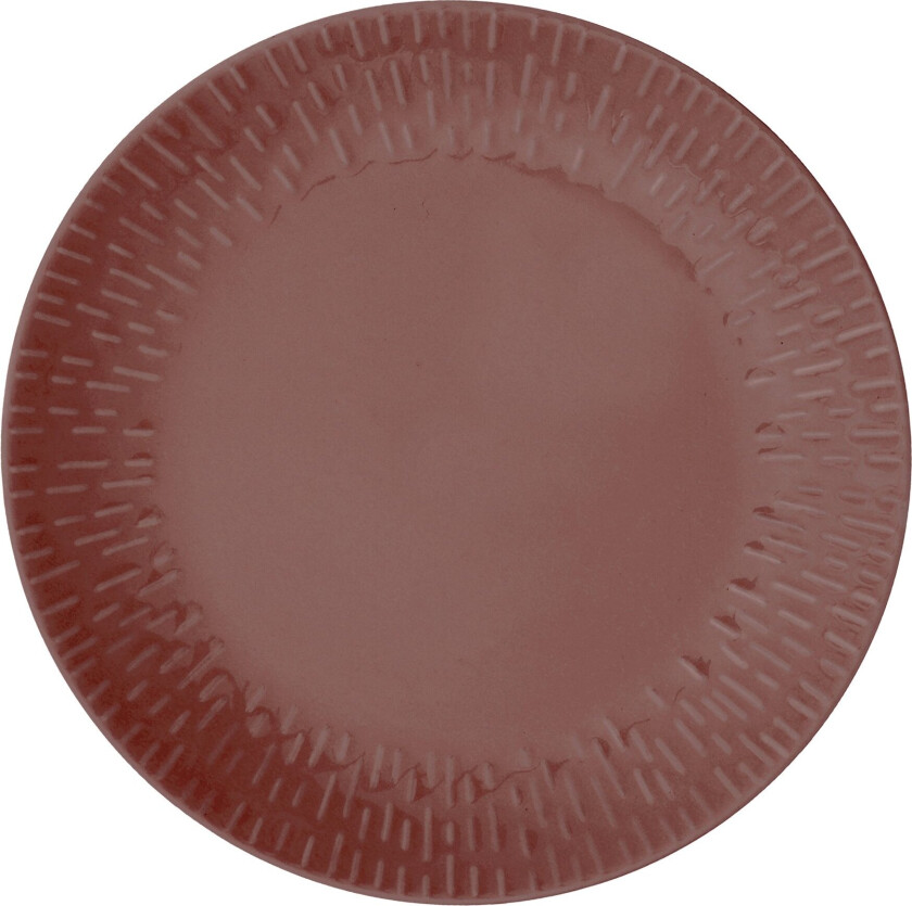 - Life in Colour - Confetti - Bordeaux lunch plate w/relief porcelain (13366)