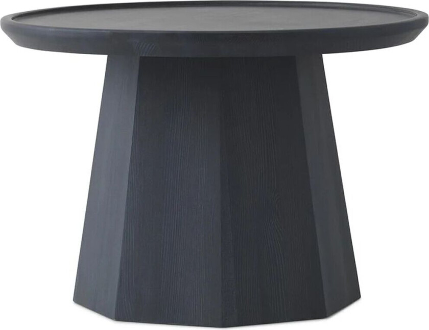 Pine table large sidebord Ø 65 cm H: 44,5 cm Dark blue