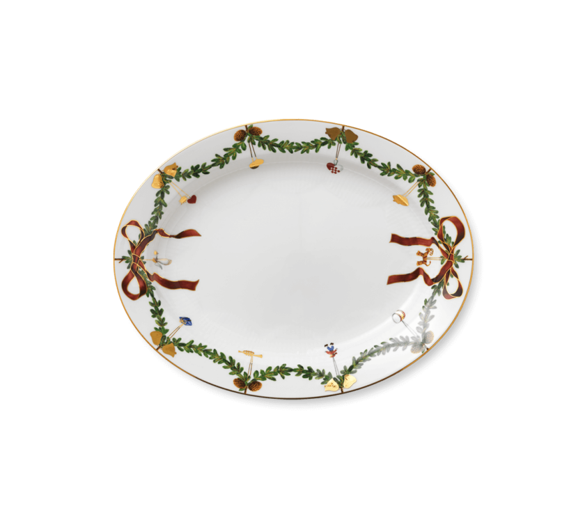 Star Fluted Christmas fat Ø 37 cm