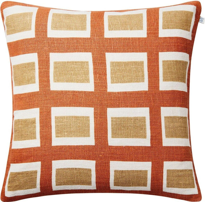 Hira putetrekk 50x50 cm Apricot Orange/Khaki