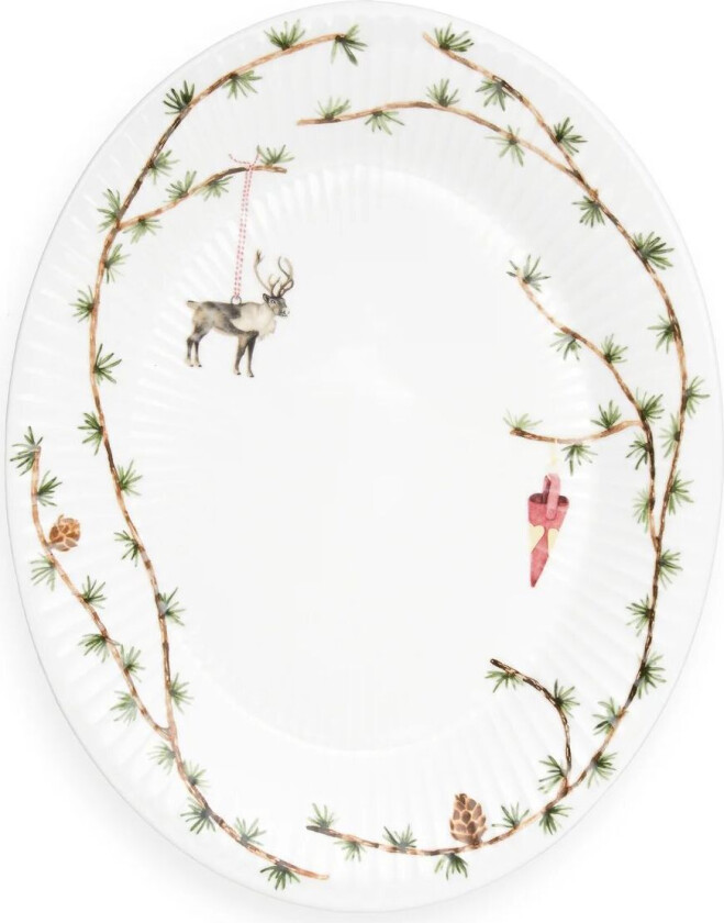 Hammershøi Christmas ovalt fat 27x34 cm