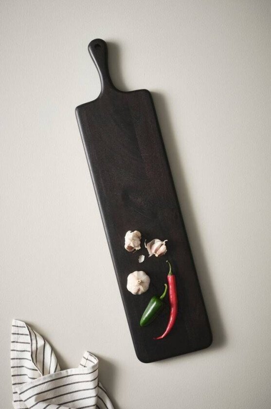 skjærefjøl 17x70 cm Black mdf / metall