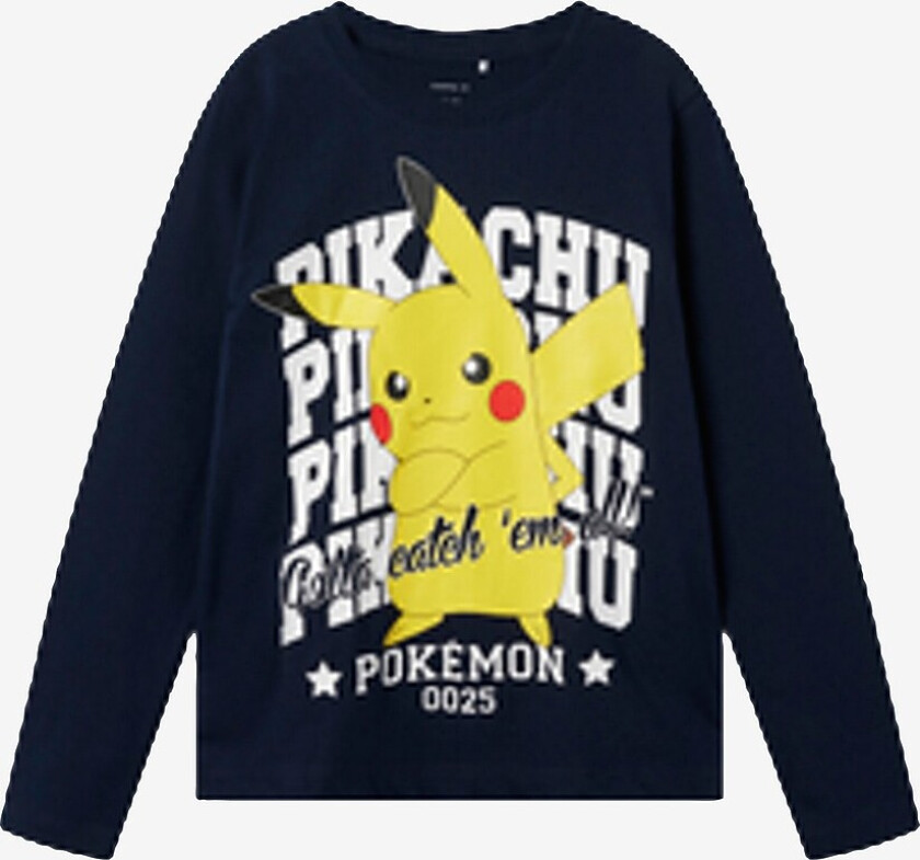 T-skjorte nkmAst Pokemon LS Nreg Box Noos - Blå