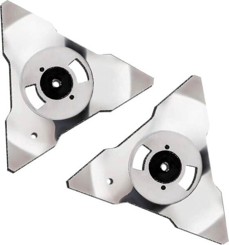 2-pakning med rustfrie stål erstatningsblader for robotgressklippere Robomow RS TS MS RC TC MC modeller