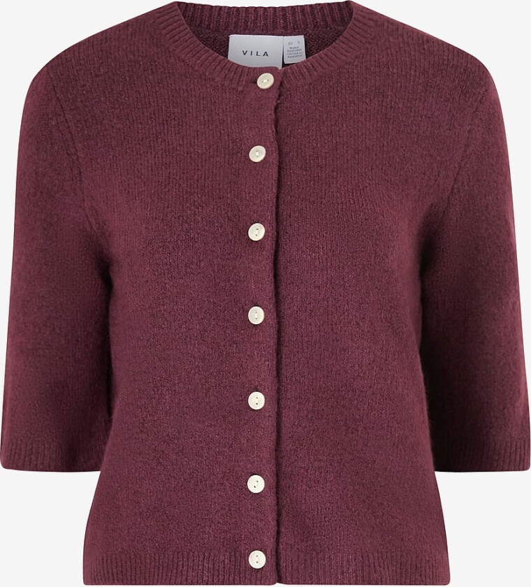 Pullover viDainty O-neck 2/4 Knit Cardigan - Rød