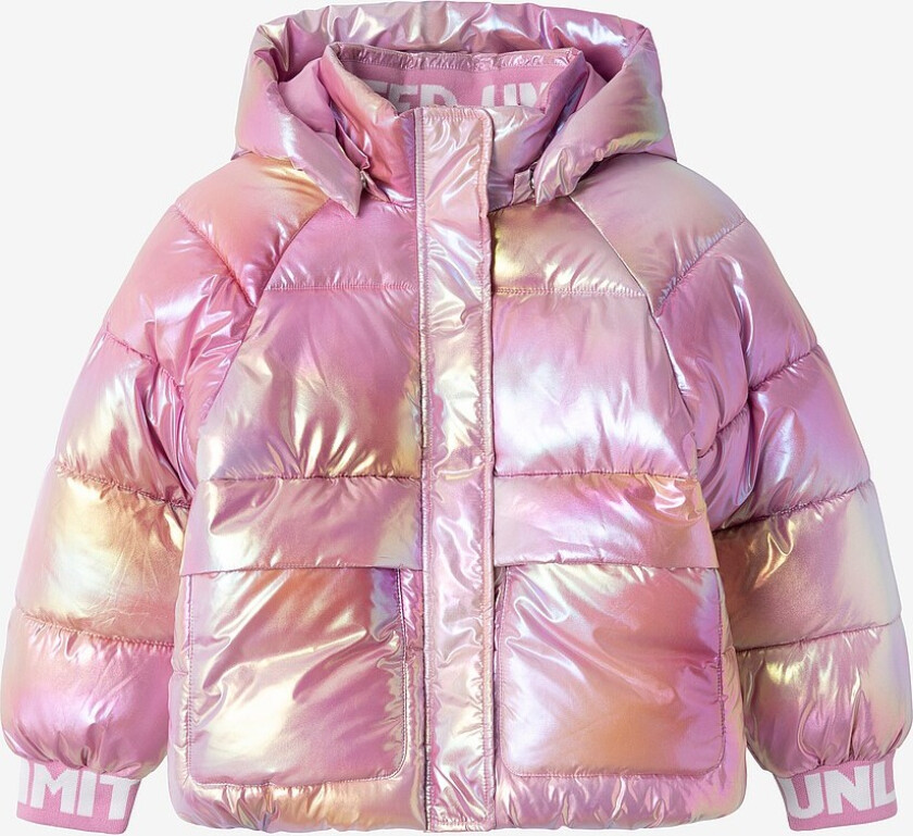 Jakke nkfMalan Puffer Jacket Foil - Rosa